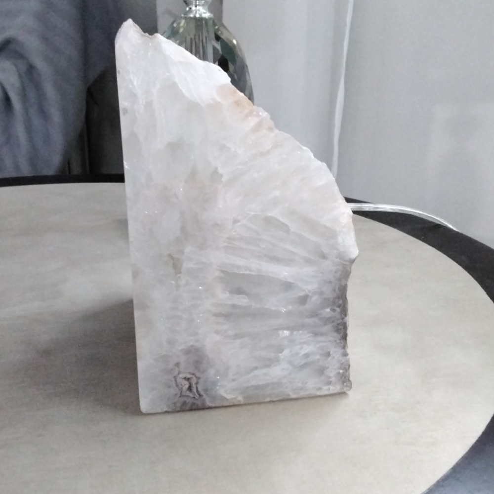 Large Quartz Geode Book End